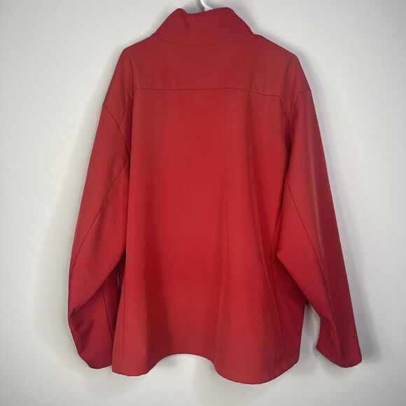 Chick-Fil-A Jacket Men's Red Team Style Hooded Rain Coat Windbreaker Size XXL - Picture 11 of 13